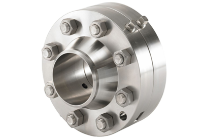 Orifice flange for flow metering