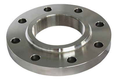 Threaded flange for field connections